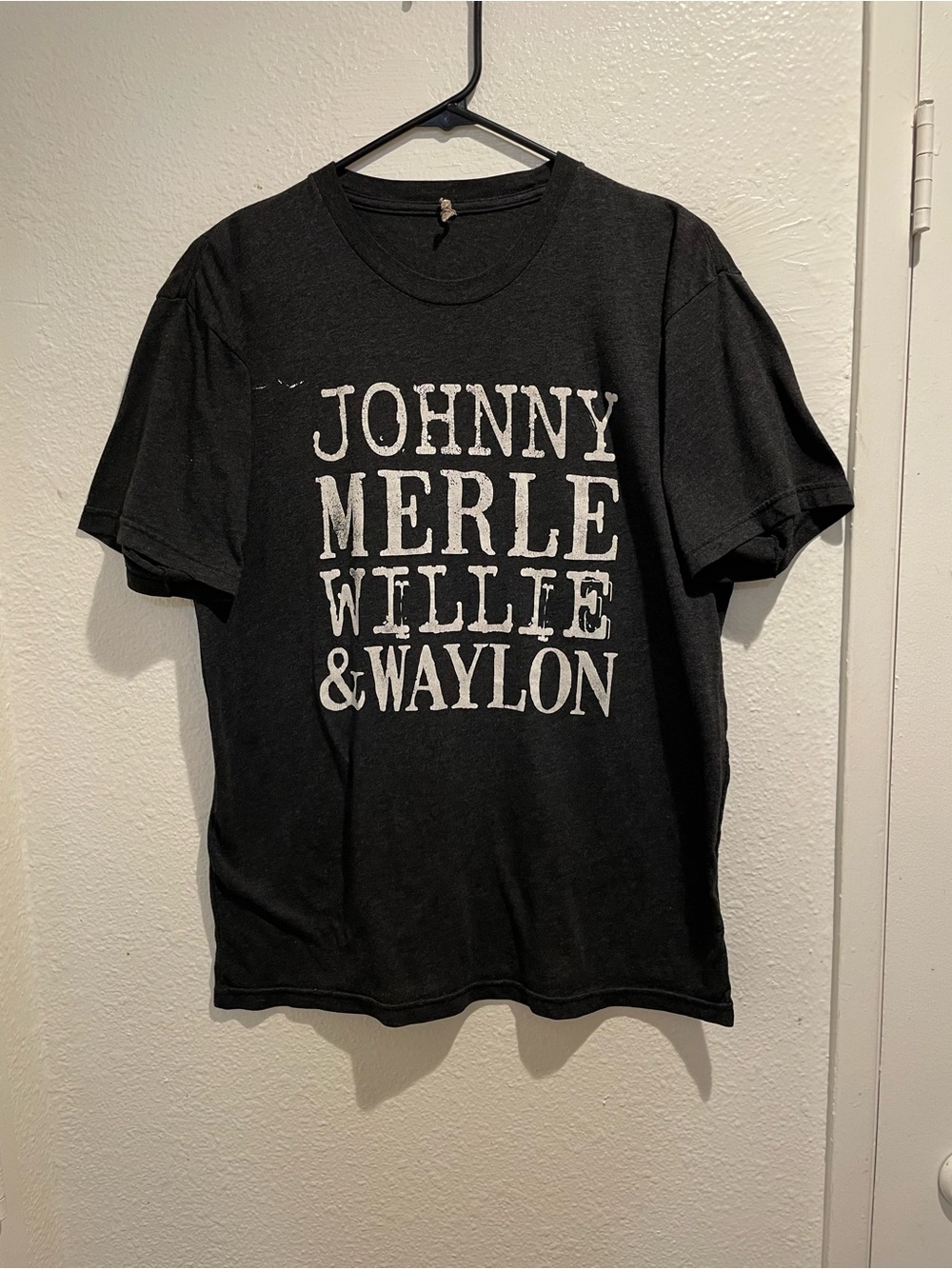 Johnny Merle Willie Waylon Country Music Legends Outlaw Band Graphic Tee Men M